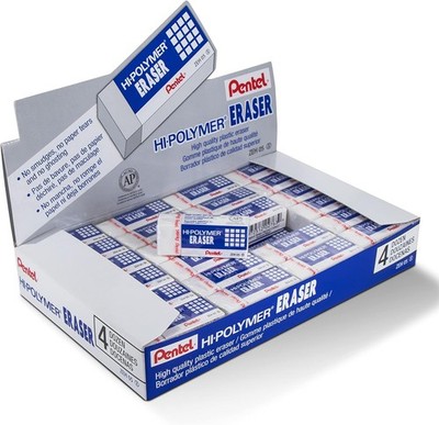 Hi-Polymer Block Eraser, Small, Box of 48 (ZEH-05)