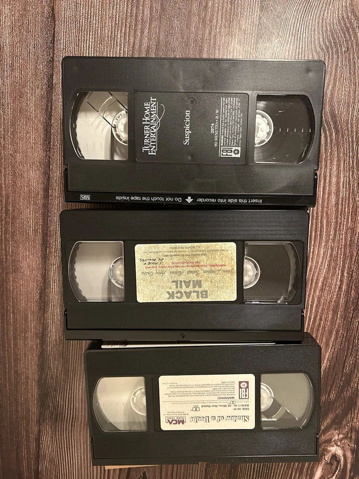 VHS LOT OF 3 ALFRED HITCHCOCK Movies - VHS Tapes - Suspicion, Blackmail, Great! - Image 3 of 4