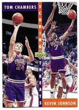 KEVIN JOHNSON TOM CHAMBERS 1992-93 UPPER DECK ST CARD NEAR MINT CONDITION