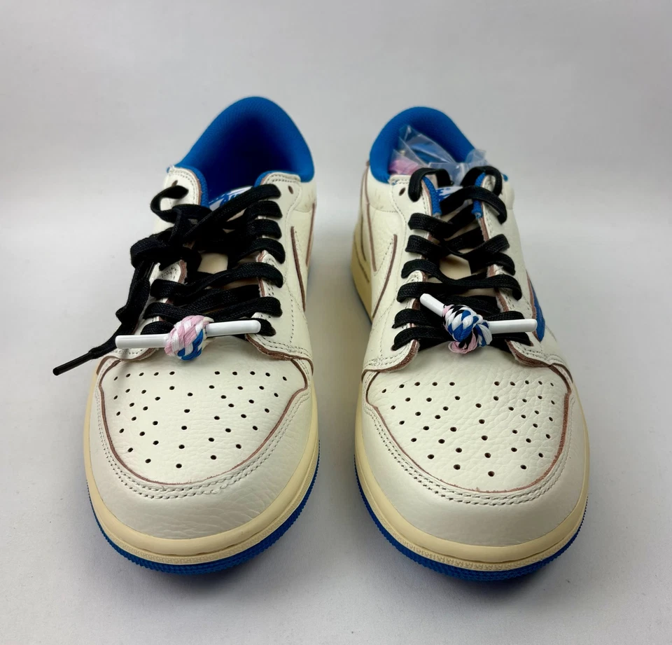 Fragment Design x Travis Scott x Air Jordan 1 Retro OG SP Low Sail talla: 7 Foto 4 de 4