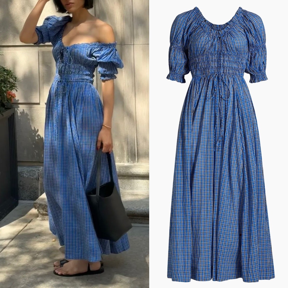 doen ischia dress blue Den - ISCHIA DRESS