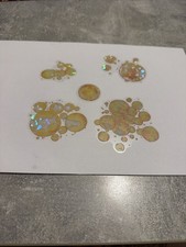 Lot de 5 autocollants bulles  holographiques irisées scrapbooking déco A07-101