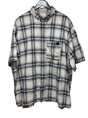 LOEWE Casual Patchwork Shirt Size 43 Beige Leather Pocket Logo Romanian Made
