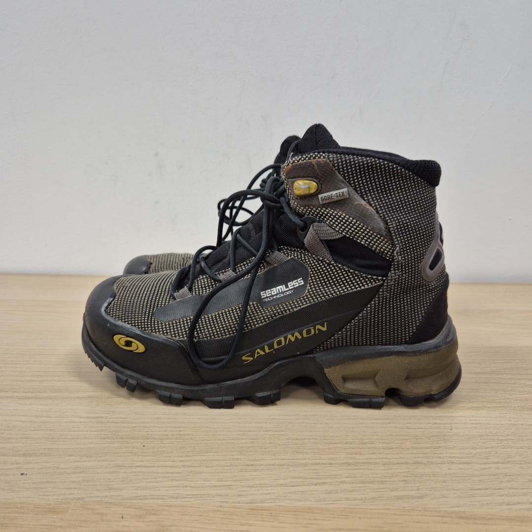 Stivali Salomon Revo Trek Goretex impermeabili da passeggio escursionismo trekking trail UK 4 5