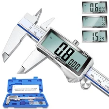 Kynup Digital Caliper, Caliper Measuring Tool with Large LCD Screen,... 