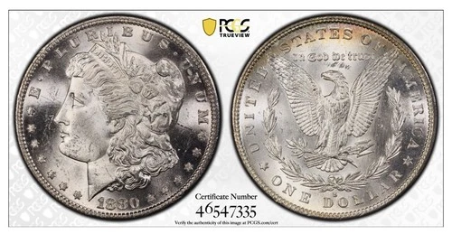 1880-S Morgan Silver Dollar PCGS MS64