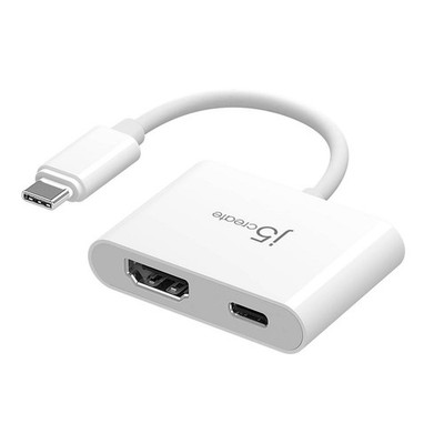 j5create USB-C to 4K HDMI with Power Delivery Adapter: 3.23ft Male-To-Female Con