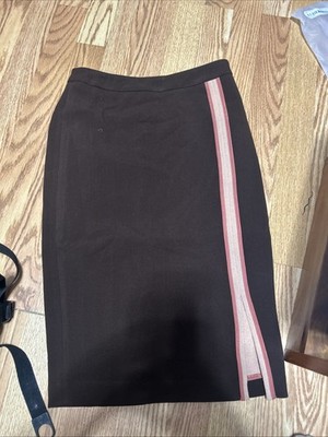 Gili Got It Love It Skirt Gray Size 0 Pencil High Waist Brown NWOT