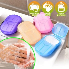 20 BOXES Disposable Mini Soap Paper Portable Hand Wash For Travel and More