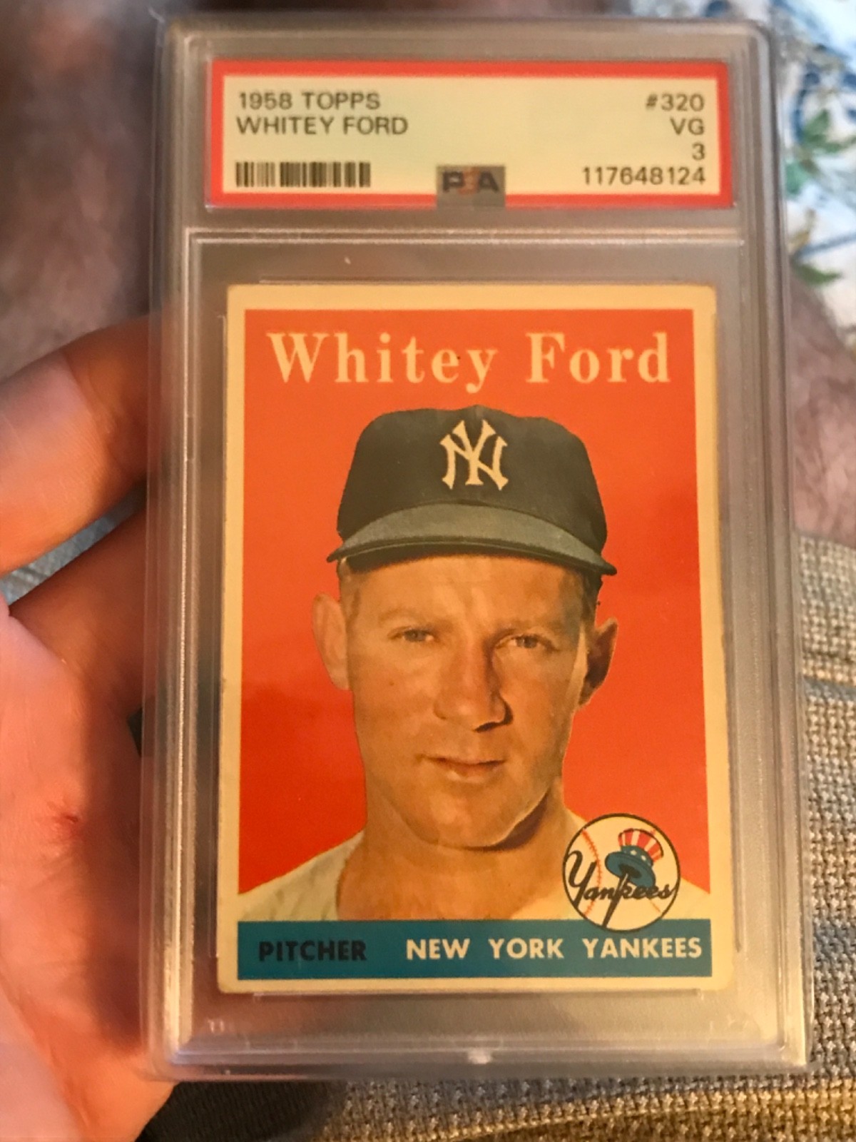 1958 Topps Baseball Whitey Ford #320 - PSA 3 - New York Yankees Legend