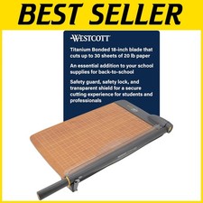 TrimAir 18" Guillotine Paper Cutter - Titanium-Bonded Blade