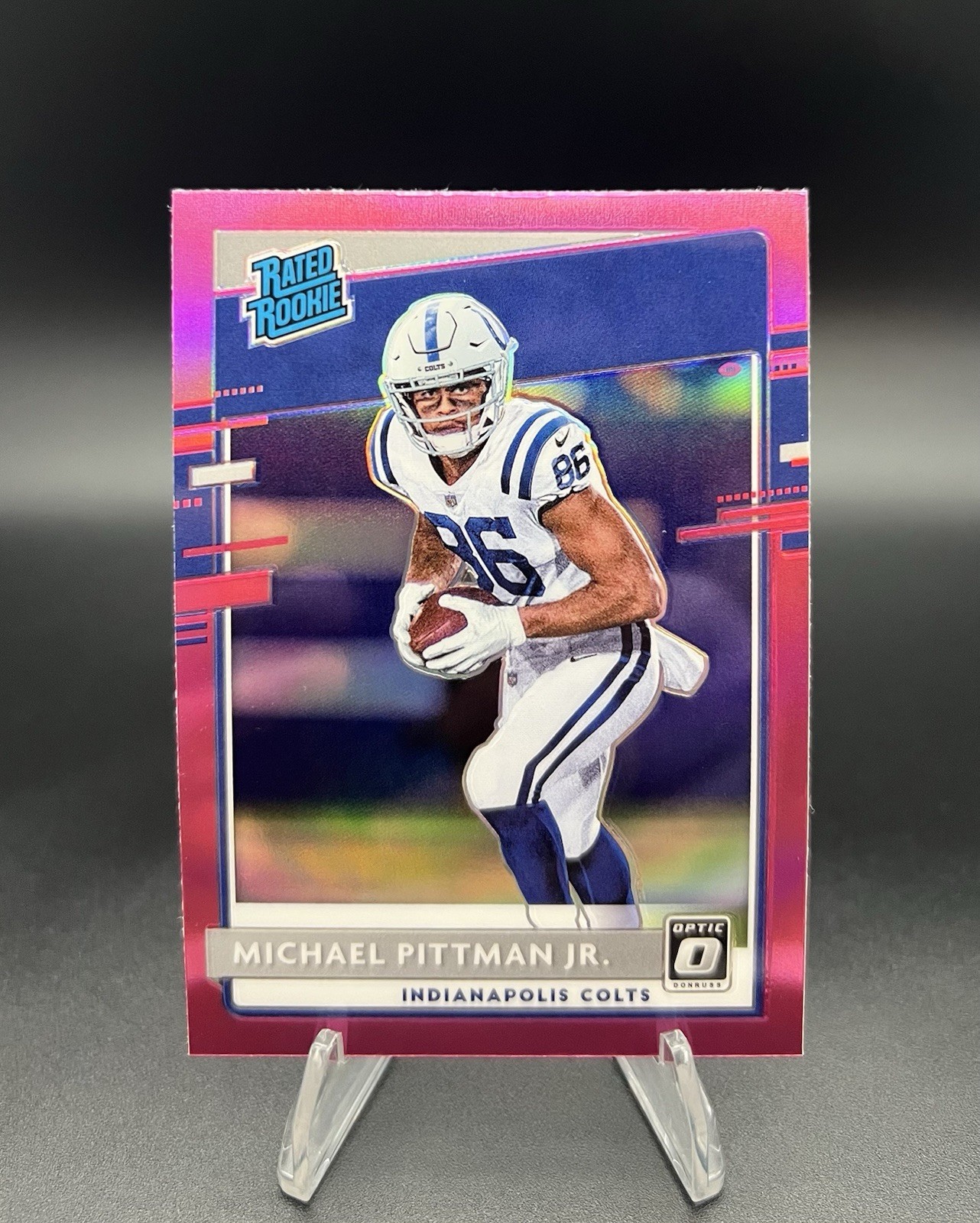 2020 Donruss Optic Rated Rookie Pink Prizm Michael Pittman Jr. RC Colts