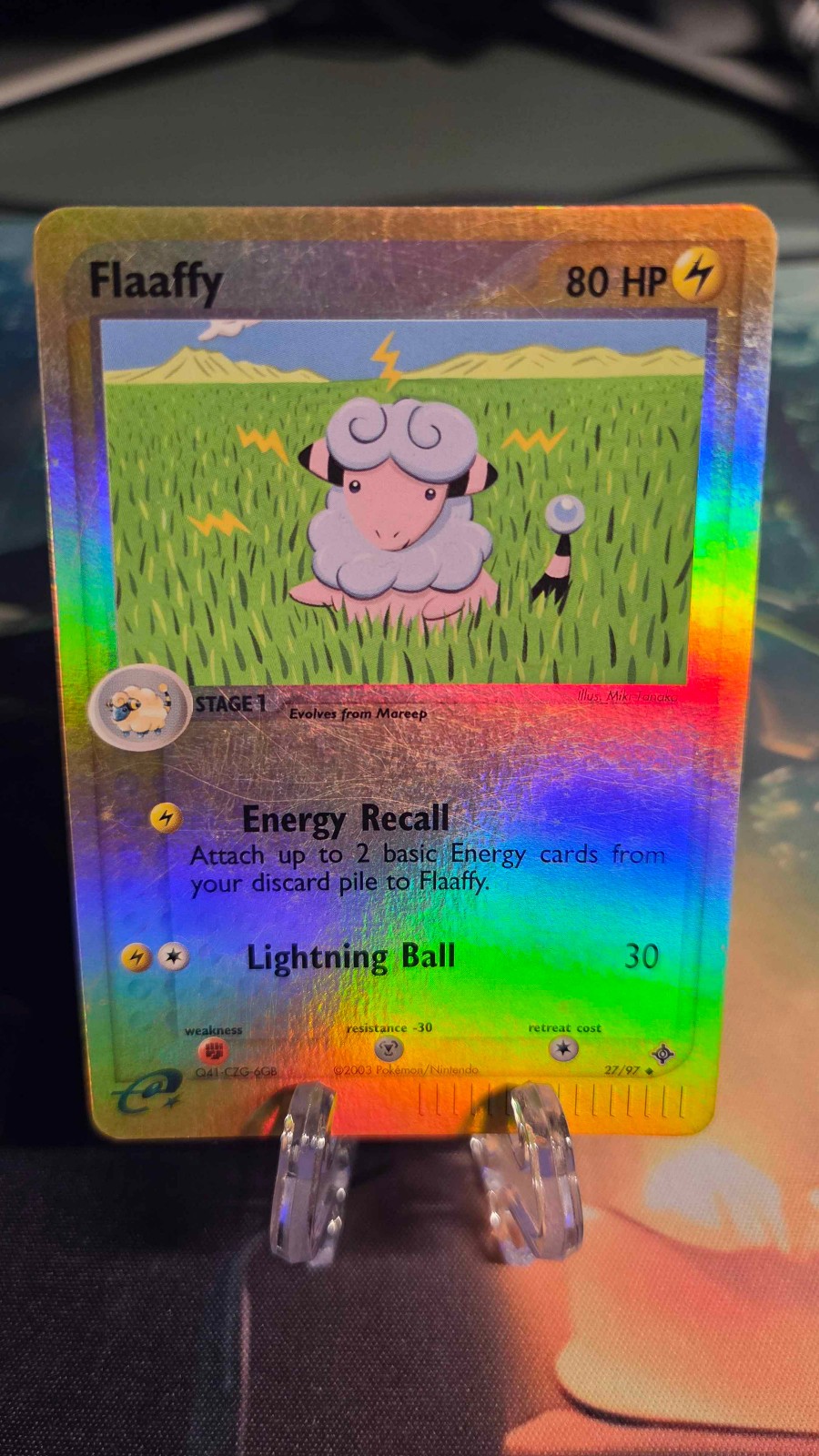 Flaaffy 27/97 EX Dragon 2003 Reverse Holo E-Reader Pokémon Card