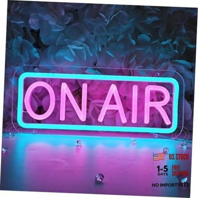 On Air Led Neon Light Sign Home Bedroom Man Cave Game On air pink and ice blue