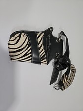 New Scissor Shear Holsters Scissors Barber Stylist Zebra Print W/ Strap