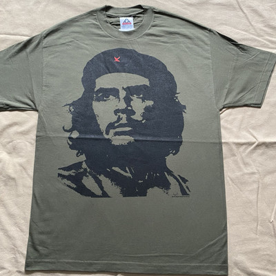 Vintage 90's Fashion Victim Men's CHE Guevara   Korda T-shirt GreenOlive SizeXXL
