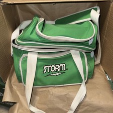 Storm Bowling Ball Tote Single Ball Storage Bag in Green/white