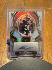 2025 Raheim Sanders - RC - Select - Silver - Prizm - Autograph - Browns