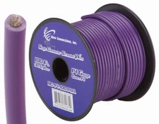 14 GA 100 FT Roll Purple Stranded Spool of CCA Primary Power Ground Wire Cable