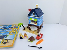 LEGO CREATOR 31063- BEACHSIDE VACATION- 100% COMPLETE WITH INSTRUCTIONS