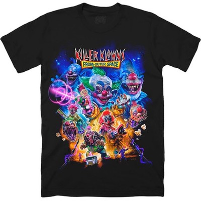 Vtg Killer Klowns from Outer Space Movie 90s Black T shirt Horror
