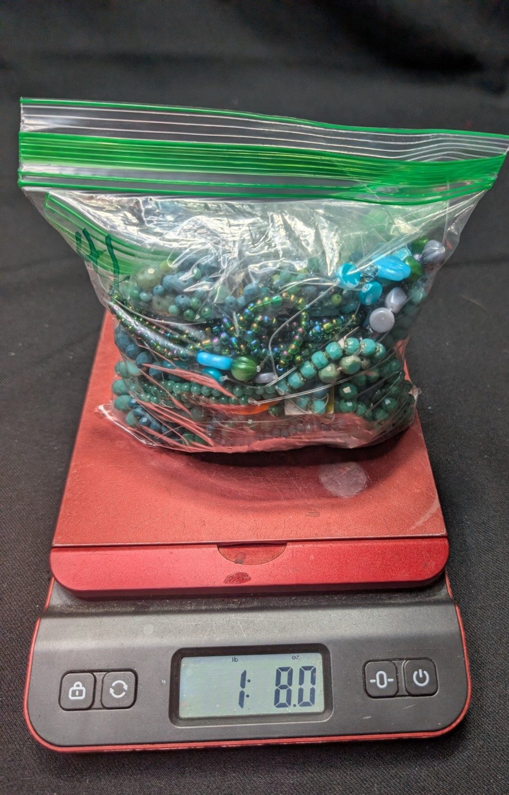 Green Blue Turquoise BEAD LOT 1.5lb+ 41 strands Glass Czech BULK Crystal Stone