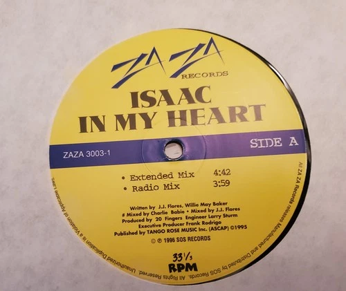 VERY RARE ISAAC /  IN MY HEART  12" FREESTYLE