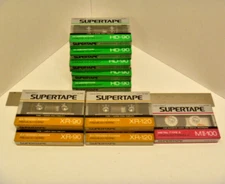 10 SEALED REALISTIC SUPERTAPE CASSETTES HD-90 x5; XR-90 x2; XR-120 x2 & MII-100