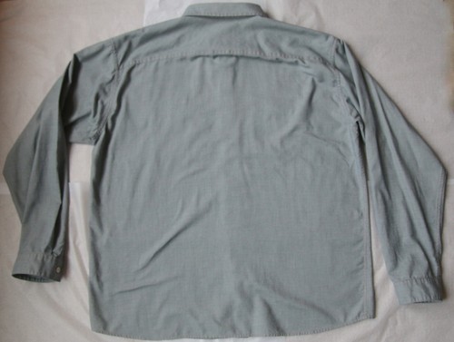 Camisa Denim/Cambray Patagonia Algodón Orgánico Manga Larga XL Azul Gris - Imagen 3 de 22
