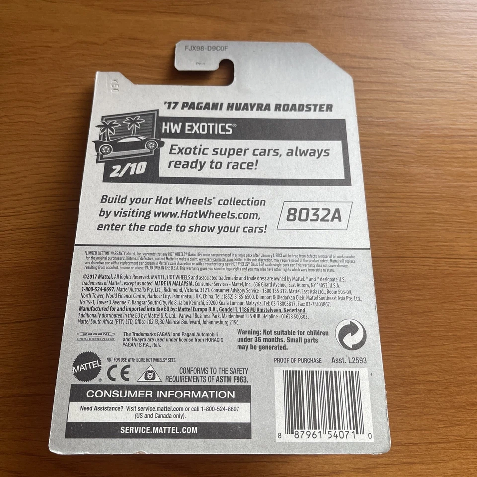 Pagani Huayra Roadster 2017 Hot Wheel (b) Foto 2 de 2