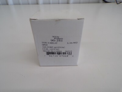White-Rodgers 90-341 Relay, Switching,1/2 Hp New In Box c7
