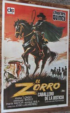 Affiche de Film Vintage Le ZORRO Chevalier de la Justice
