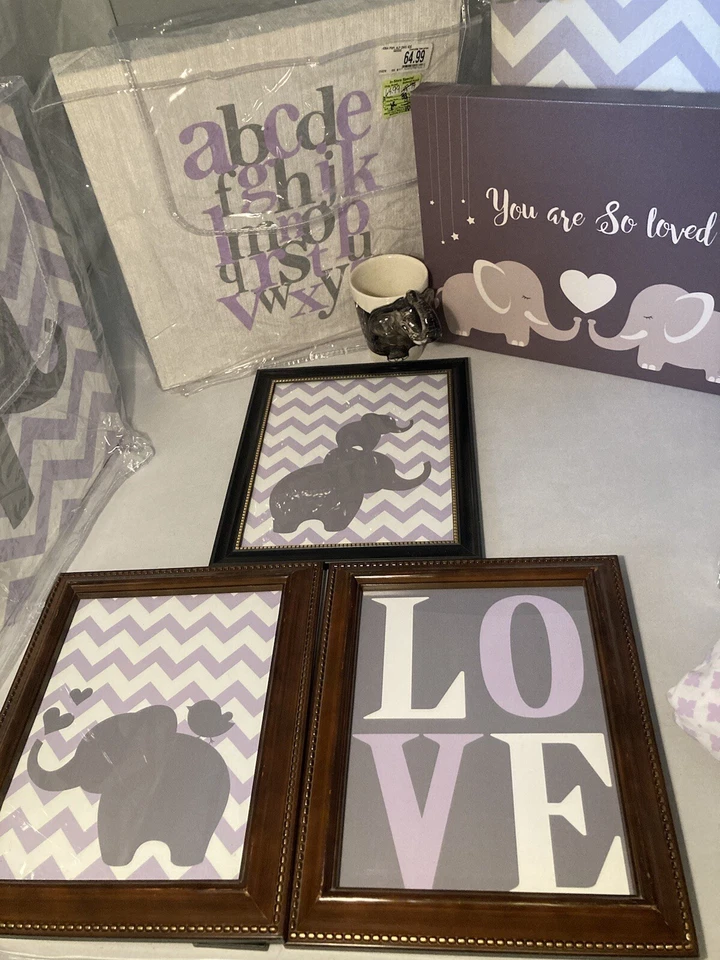 Juego de guardería para bebé niña Swizzle púrpura batata - ¡TODO lo que necesitas está aquí! Foto 4 de 4