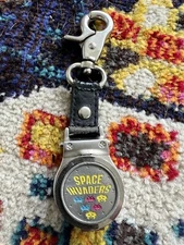 Space Invaders Keychain Quart Watch