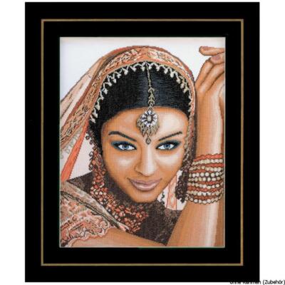 Lanarte Kreuzstichset ''Indische Frau'', Zählmuster