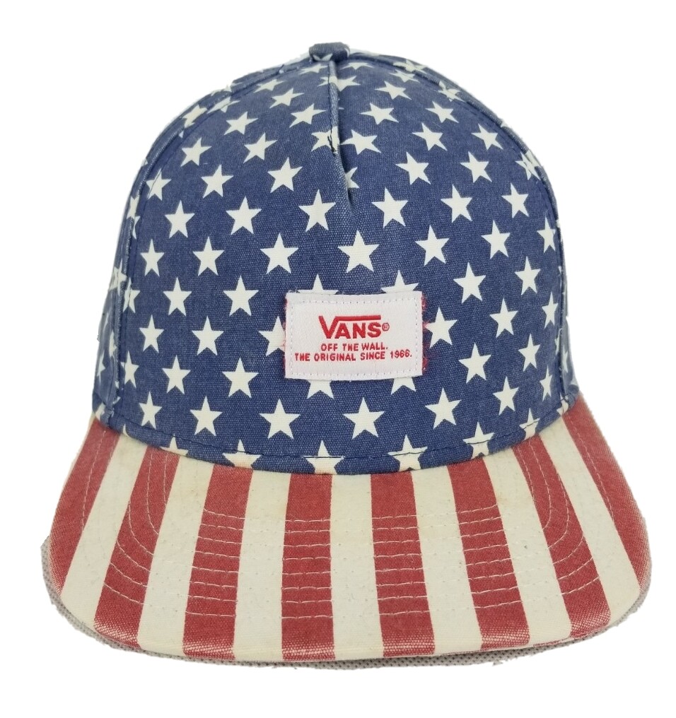 VANS Off The Wall Classic Patch Strapback Hat USA… - image 2