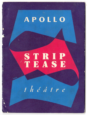 Paris APOLLO STRIPTEASE THÉATRE Rue de Clichy * Programm aus den Dreißigerjahren