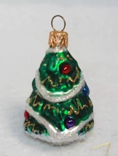 Cosco Collector Series Mini Figural Glass Christmas Tree Christmas Ornament