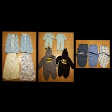 4 Schlafsäcke,2Schlafanzüge,2 Batman Overalls,3Paddle Me Pucksäcke