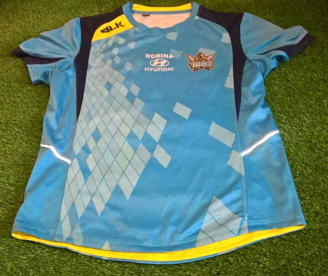 Gold Coast Titans Official BLK NRL Training Shirt (M) | eBay UK