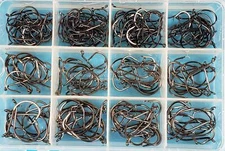 170 Circle Hooks Sizes 2/0 4/0 5/0 Strong High Carbon Steel Fresh Salt Fishing!!