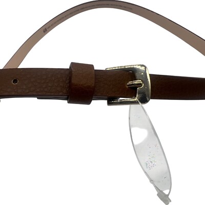 NWOT!  FAUX LEATHER BROWN G BELT LOFT Women main image 3