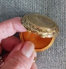 VINTAGE SOLID PERFUME COMPACT- ROUND — photo 2