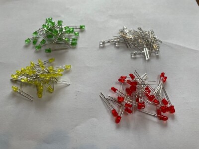 10-100pcs 3mm LED Light Clored lens(Defused) Lights  US Seller Fast Ship