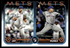 2024 Topps Update Tyler Jay & Dedniel Nunez #US82 Rookie Combo Mets