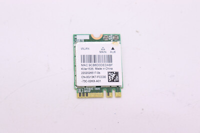Dell XPS 15 9570 WLAN Karte Wireless Lan