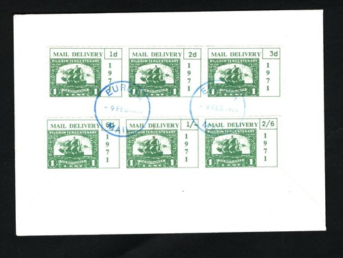 GB 1971 STRIKE POST NETHERLANDS Rotterdam franqueo mixto {cubiertas samwells} S181 - Imagen 2 de 6