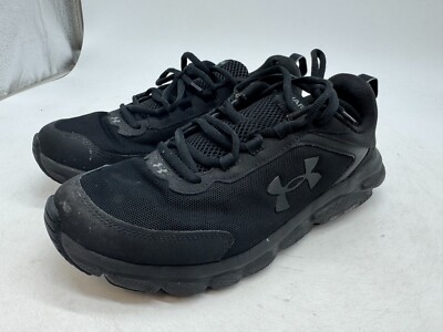 Under Armour Charged Assert 9 Sneakers Men's Black Lace-Up Running Shoes - 10