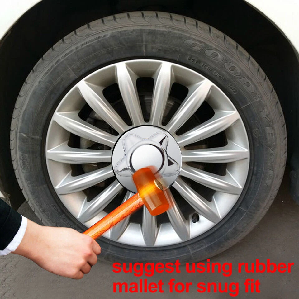 Buje de tapa central de rueda 4 piezas para Ford F150 Expedition 1997 1998-2001 2002 2003 Foto 4 de 4