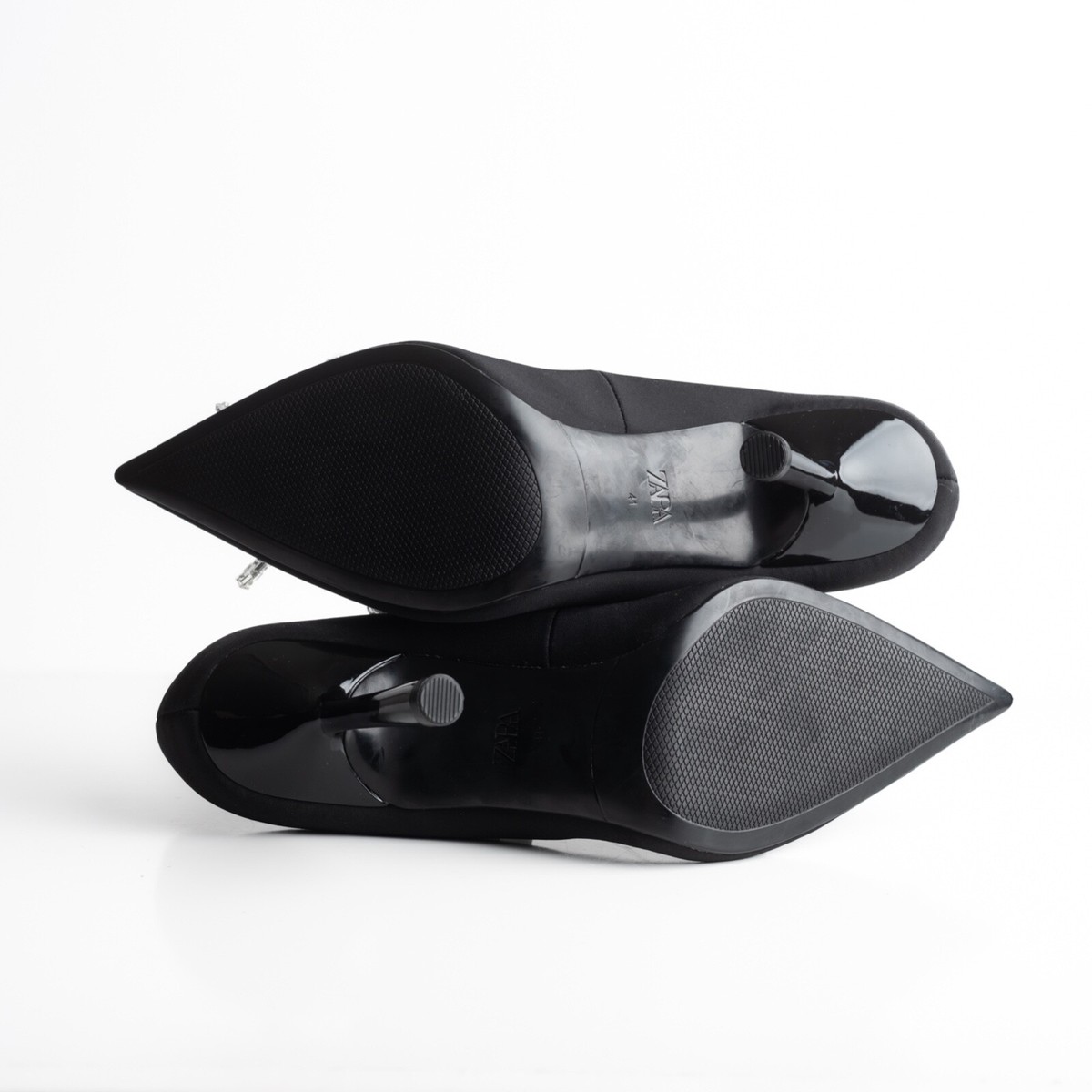 ‼️完売品・新品未使用‼️ ＜OE＞POINTED PUMPS Zara Womens Rhinestone Bow Pointed Heels Pumps Black US 10